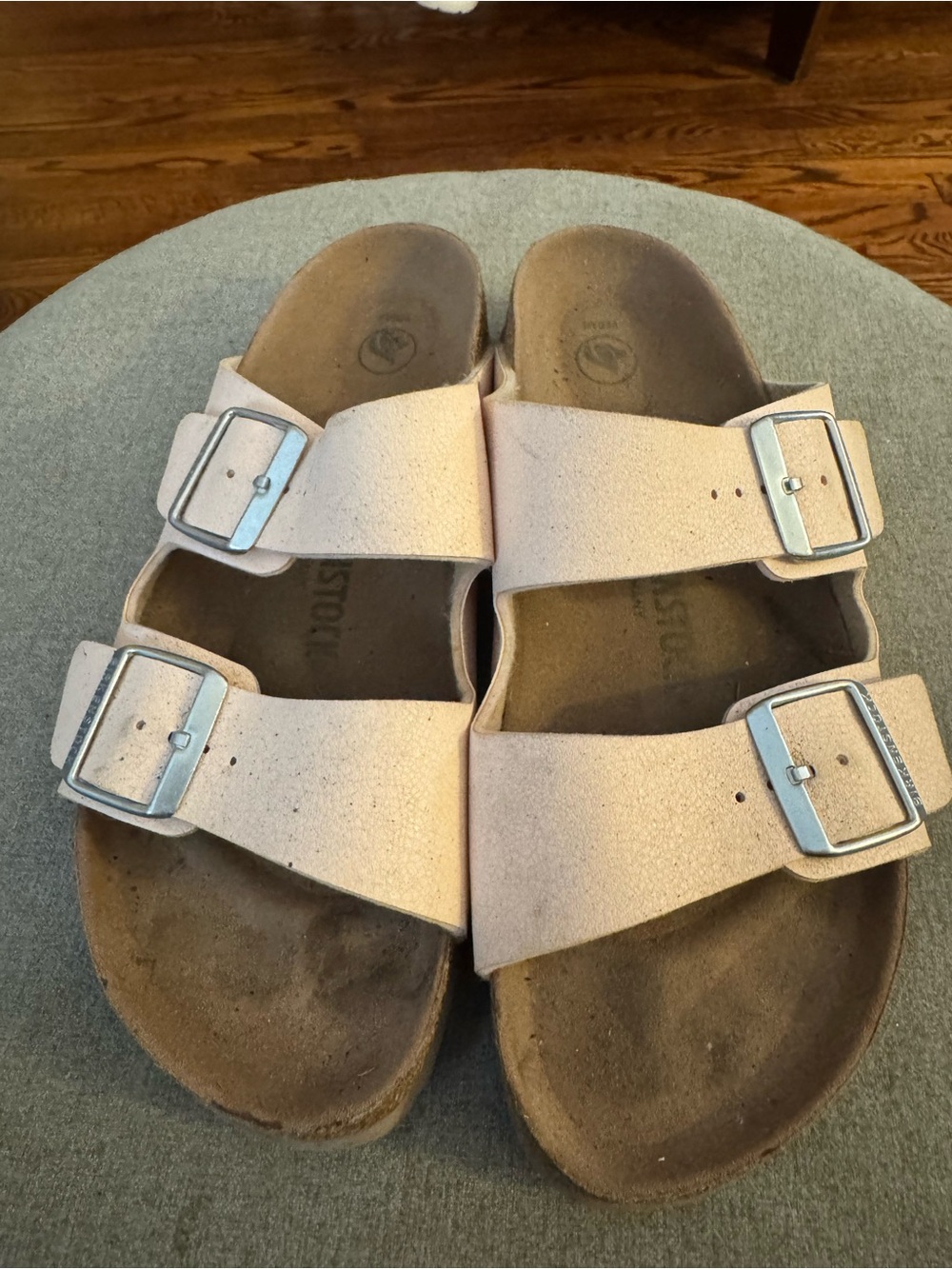 Birkenstock Kids Two-Buckle Sandals in Pale Pink
